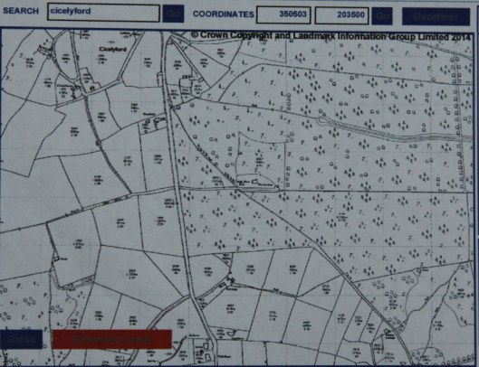 1972 map of Ninewells wood